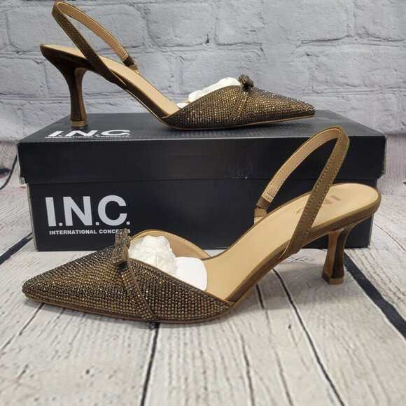 I.N.C. International Concepts Women's Gelsey Slingback Kitten-Heel Pumps - Picture 3 of 7